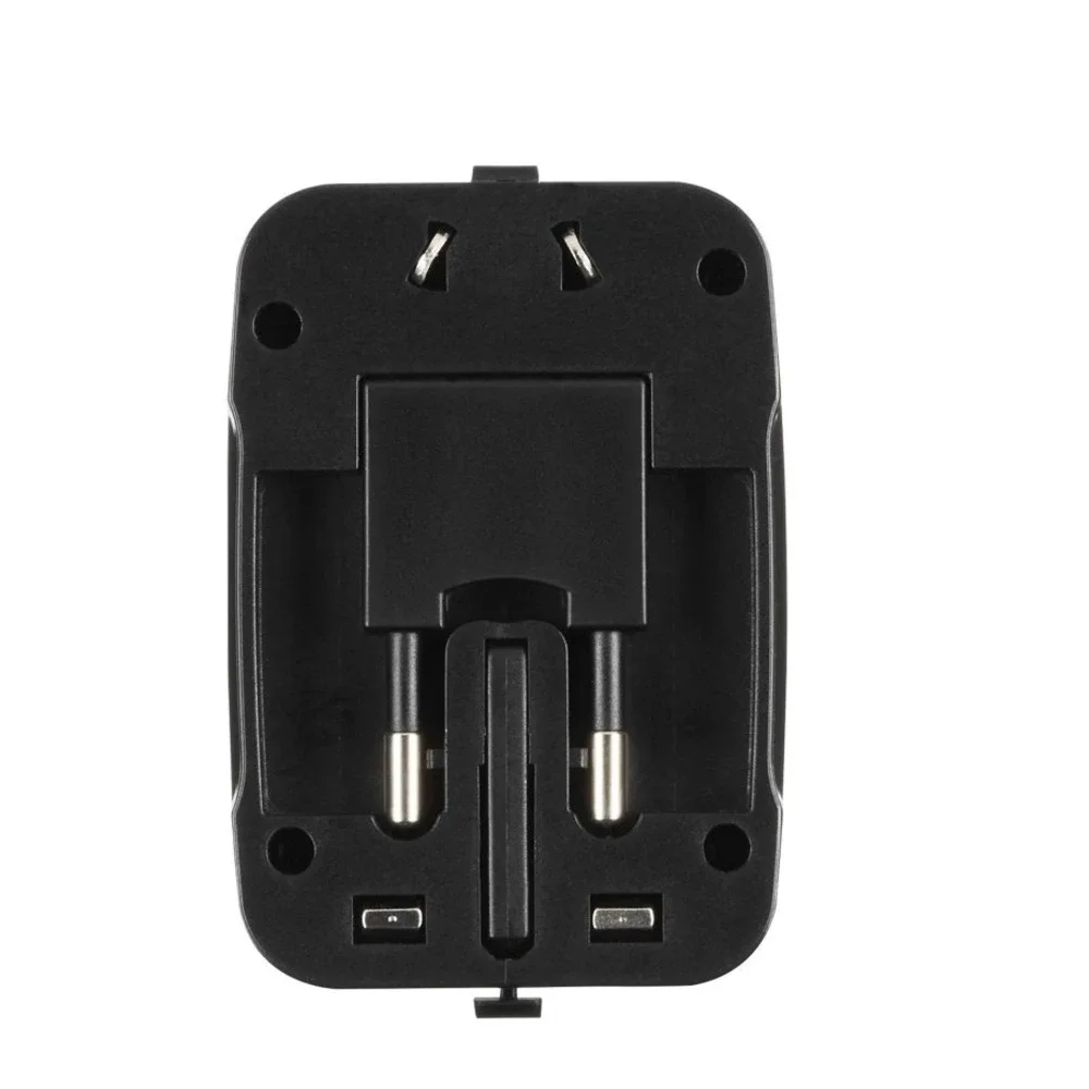 Travel Smart All-in-One Travel Adapter with USB Ports - Black